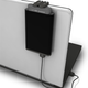 Illustration for article titled Hanging Enclosure Concept Piggybacks a Hard Drive on Your Laptop Lid